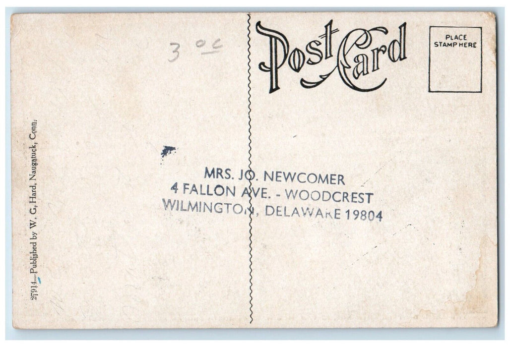 1910 Arch Eastern Entrance North Church Street Naugatuck Connecticut CT Postcard