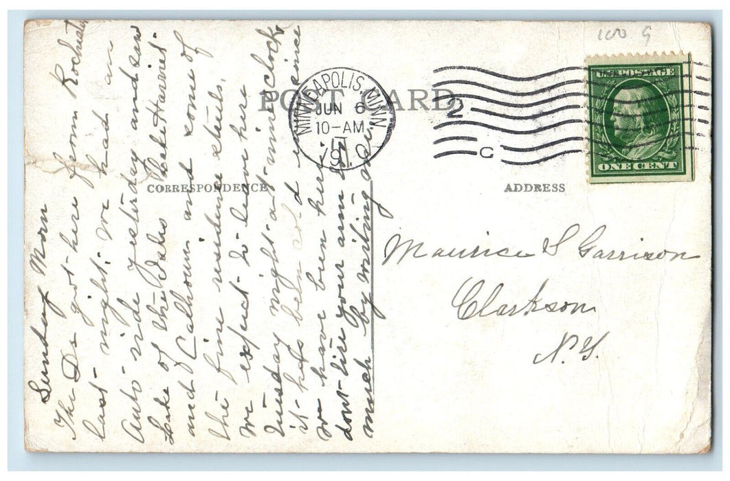 c1910 Scenic View University Avenue Minneapolis Minnesota MN Vintage Postcard