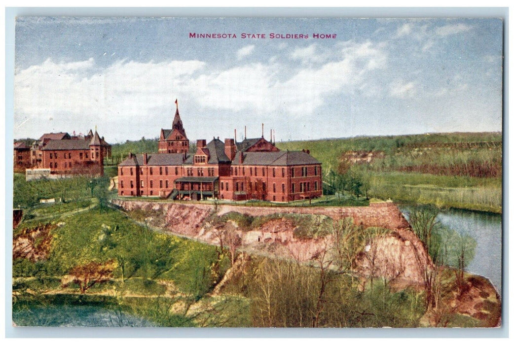 1910 Overlooking Minnesota State Soldiers Home Minnesota Minneapolis MN Postcard