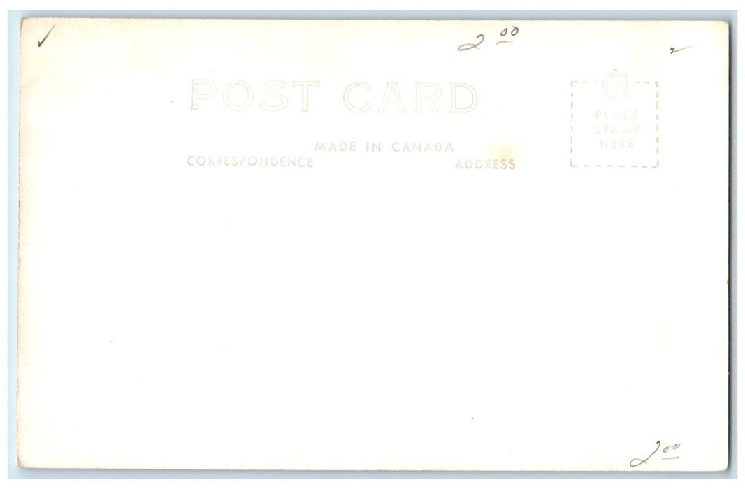 c1940's Killarney Two Rivers Lake Algonquin Ontario Canada RPPC Photo Postcard