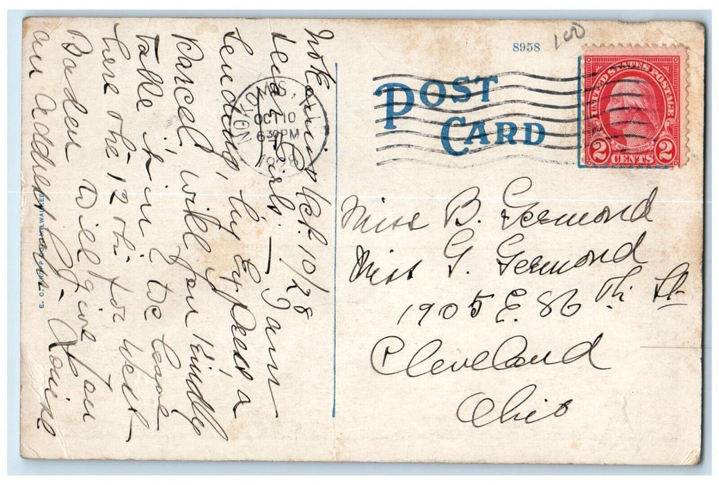 1928 James Millikin University Exterior Building Field Decatur Illinois Postcard