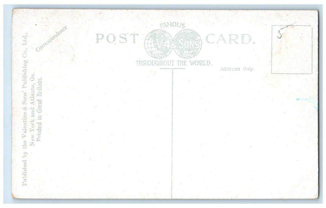 On Greene Street Garden Park Water Fountain Statue Augusta Georgia GA Postcard