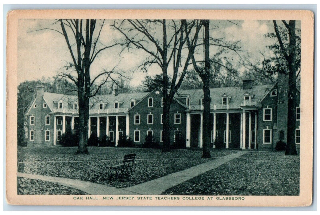 c1940 Oak Hall New Jersey State Teachers College Glassboro New Jersey Postcard