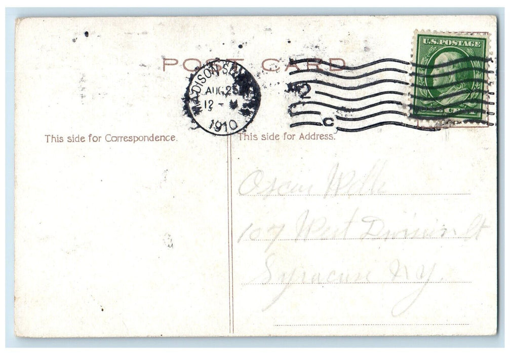 1910 Subway And Municipal Ferry New York NY, Dual View Posted Antique Postcard