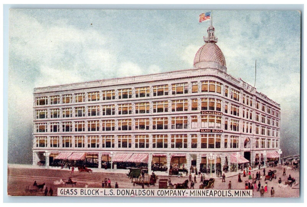 1910 Exterior Glass Block LS Donaldson Company Minneapolis Minnesota MN Postcard