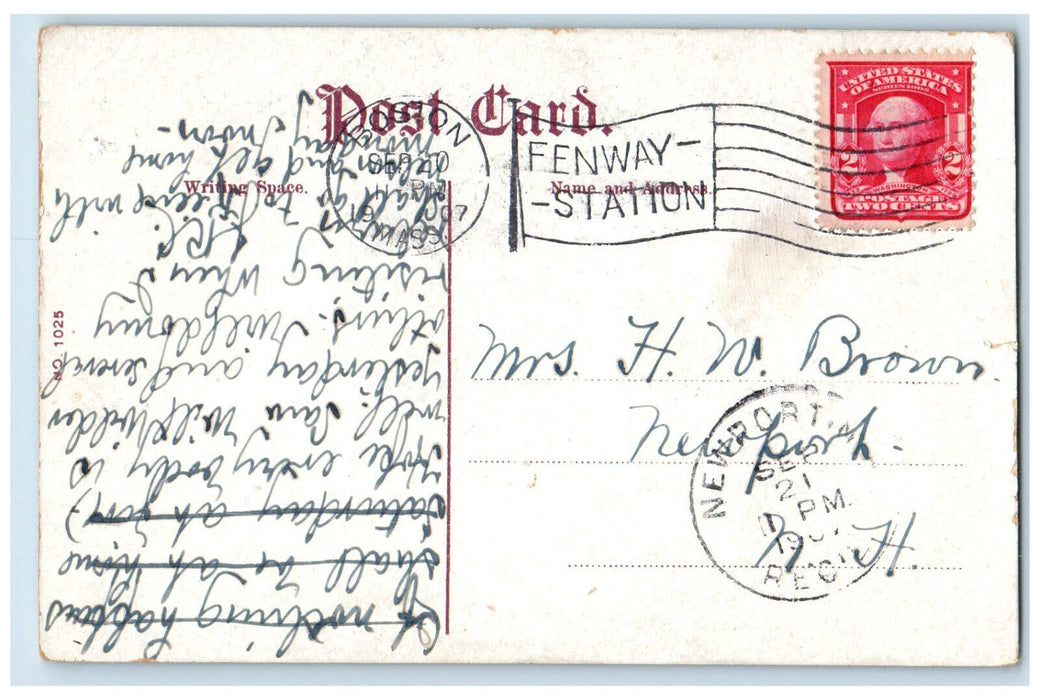 1907 Home Of Ralph Waldo Emerson Concord Massachusetts MA Antique Postcard
