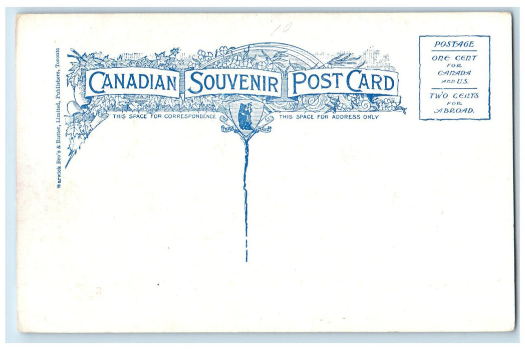 Harvesting Barley Western Canada, Farming Farmland Scene Vintage Postcard