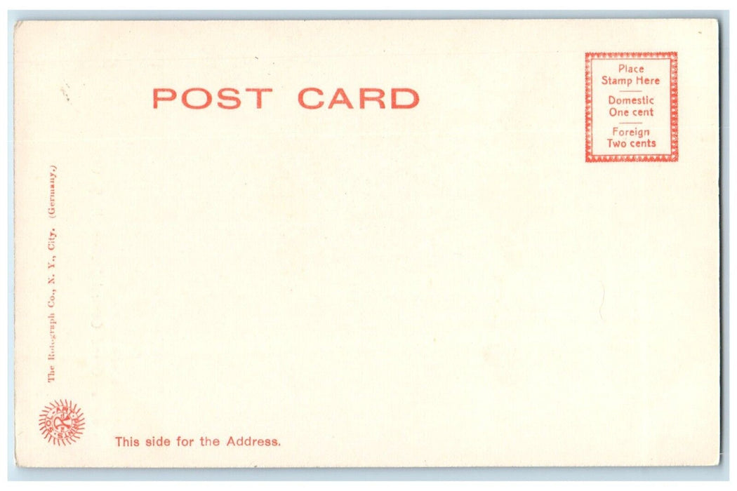 c1905 Grand Central Station Trolley New York City NY Rotograph Antique Postcard