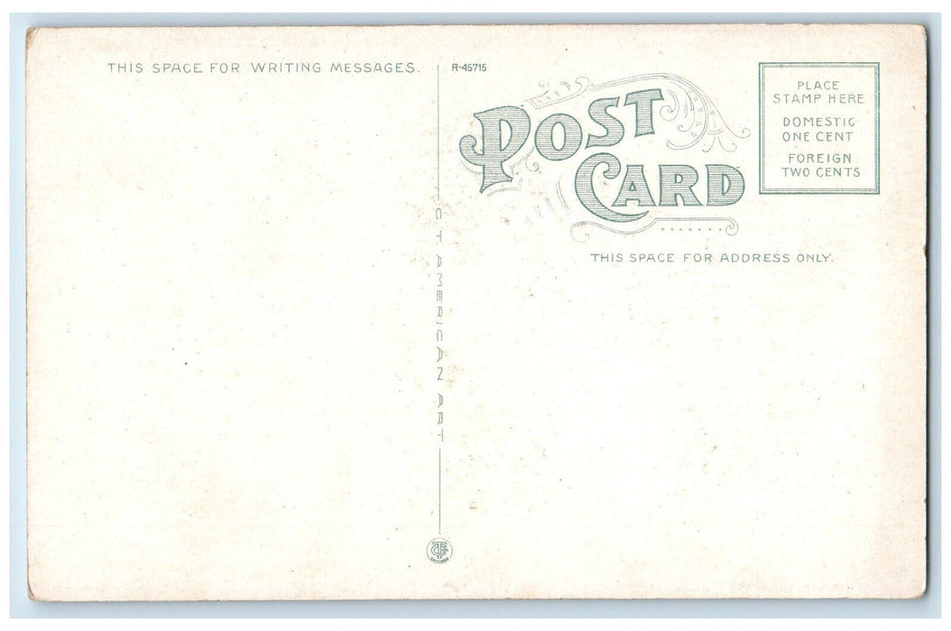 c1920's Sailboat Whip Ray Caught on the Florida Coast FL Unposted Postcard