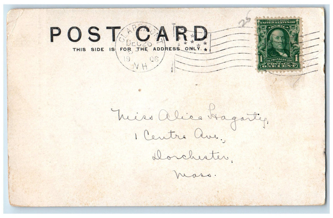 1906 Episcopal Church Claremont New Hampshire NH Goodwin Dept Store Postcard