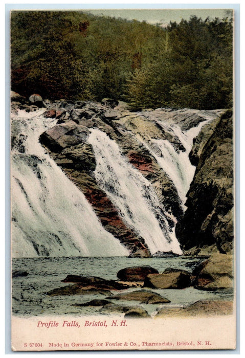 c1905 Profile Falls Bristol New Hampshire NH Antique Unposted Postcard