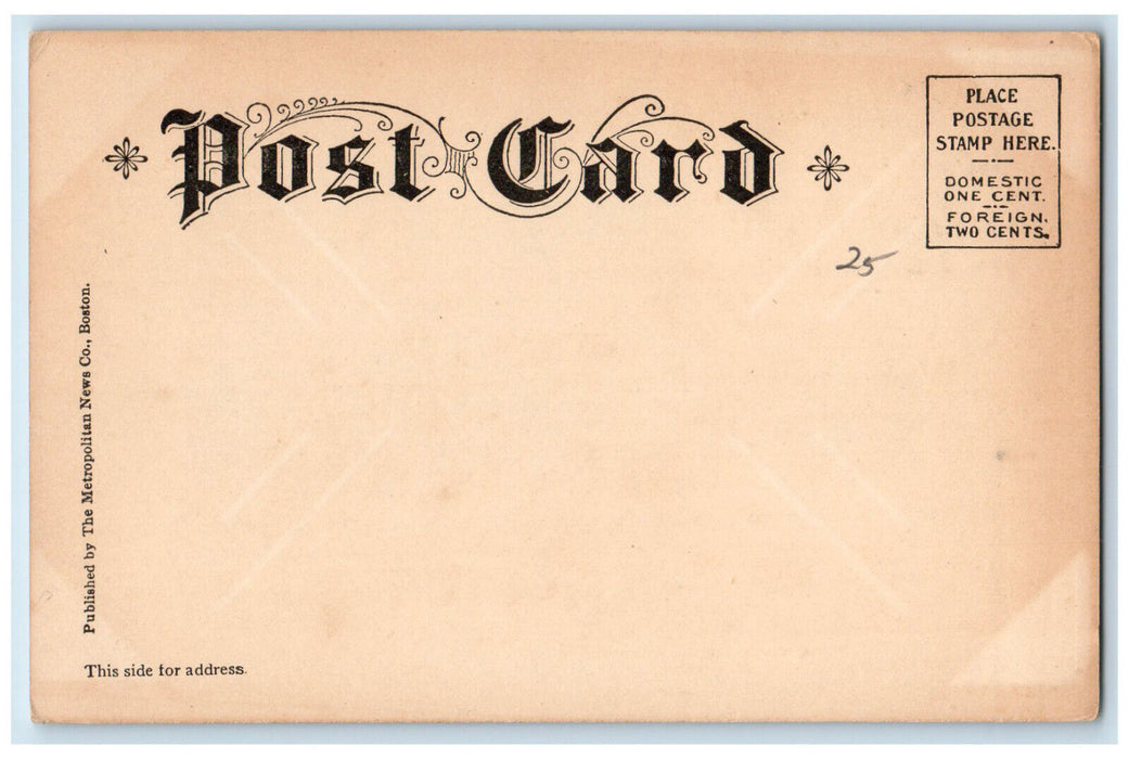 c1905 Carnegie Library Claremont New Hampshire NH Antique Unposted Postcard