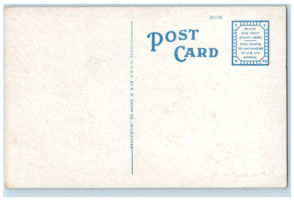 c1920 Masonic Temple Classic Car Exterior Building Hammond Indiana IN Postcard