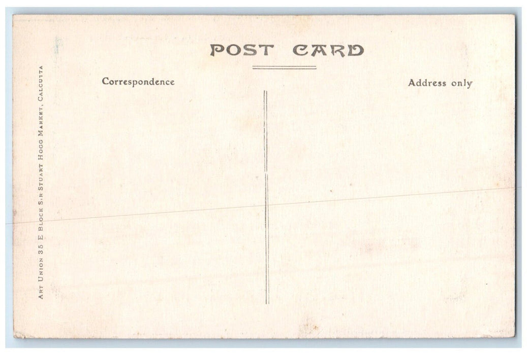 c1910's General Post Office Building Lake Front Calcutta India Antique Postcard
