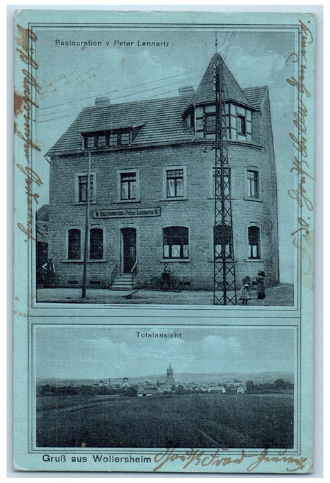 c1930s Gruss Aus(Greetings From) Wollersheim Peter Lenartz Totalansicht Postcard