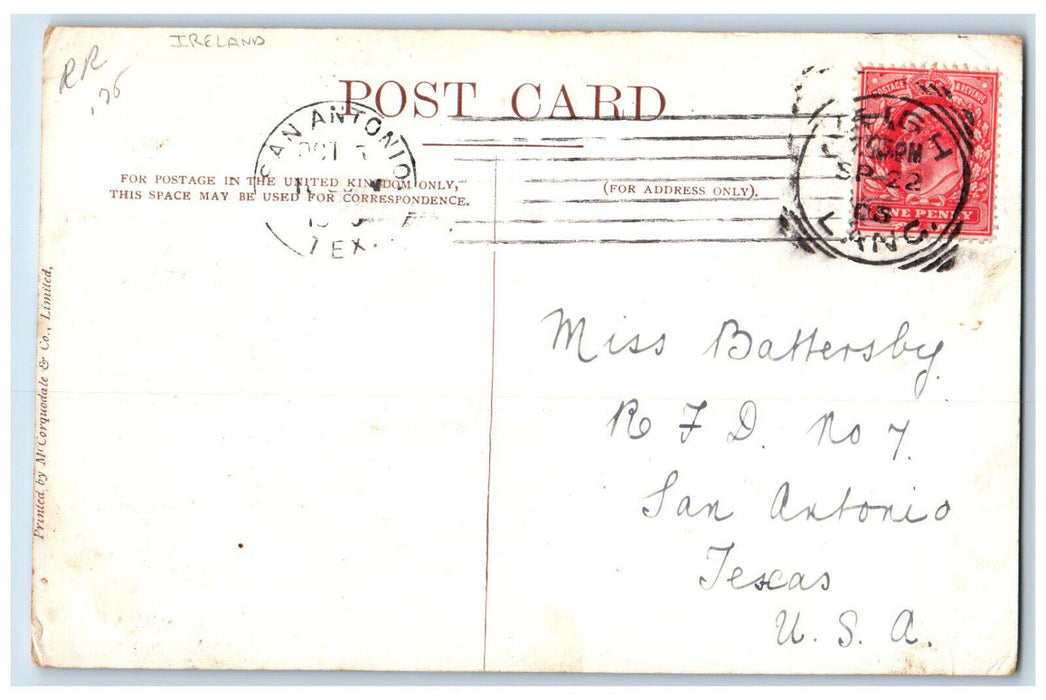 1905 Viceregal Lodge Phoenix Park Dublin Ireland Antique Posted Postcard