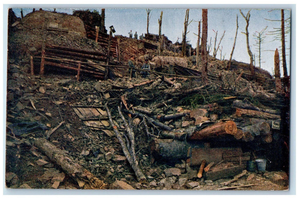 c1910 After Color Photo From Vosges Hartmannsweiler Head Germany WW1 Postcard