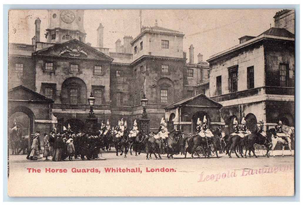 1905 The Horse Guards Whitehall London England Posted Antique Postcard