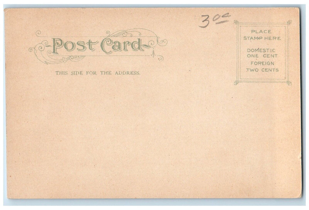 1905 Exterior View Crosby High School Building Waterbury Connecticut CT Postcard