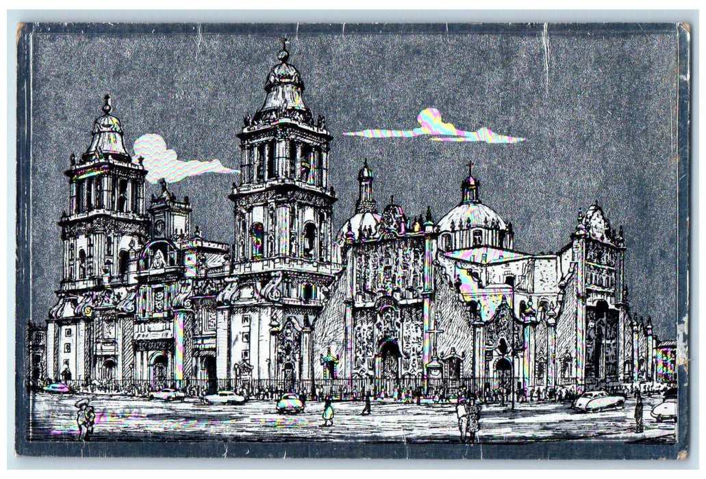 c1910 Building of La Catedral De Mexico Antique Unposted Schauss Postcard