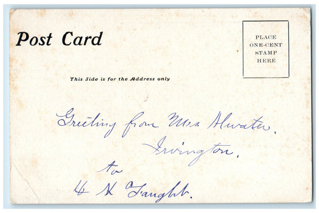 1907 Building of Mission House Oberlin Jamaica Posted Antique Postcard