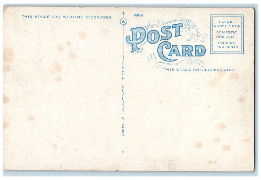 c1920 Polytechnic High School Exterior Road San Bernardino California Postcard