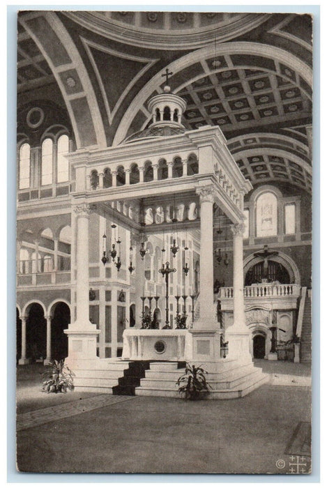 c1910 Main Altar General Holy Sepulchre Cavalry Monastery Washington WA Postcard