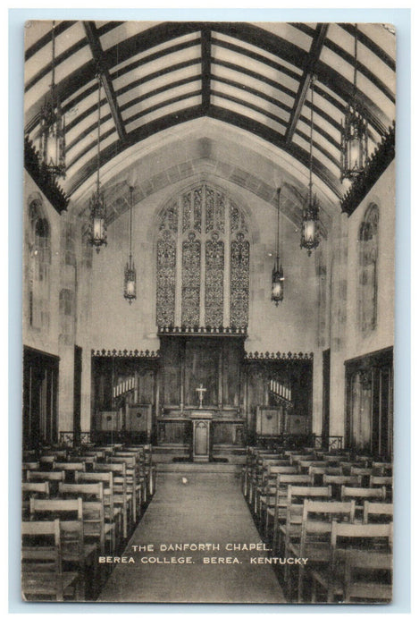 c1940s Danforth Chapel Berea College Berea Kentucky KY Unposted Postcard