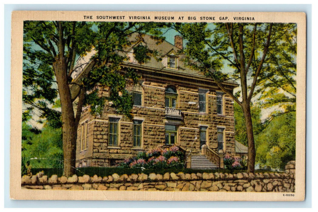 c1940s The Southwest, Virginia Museum at Big Stone Gap, Virginia VA Postcard