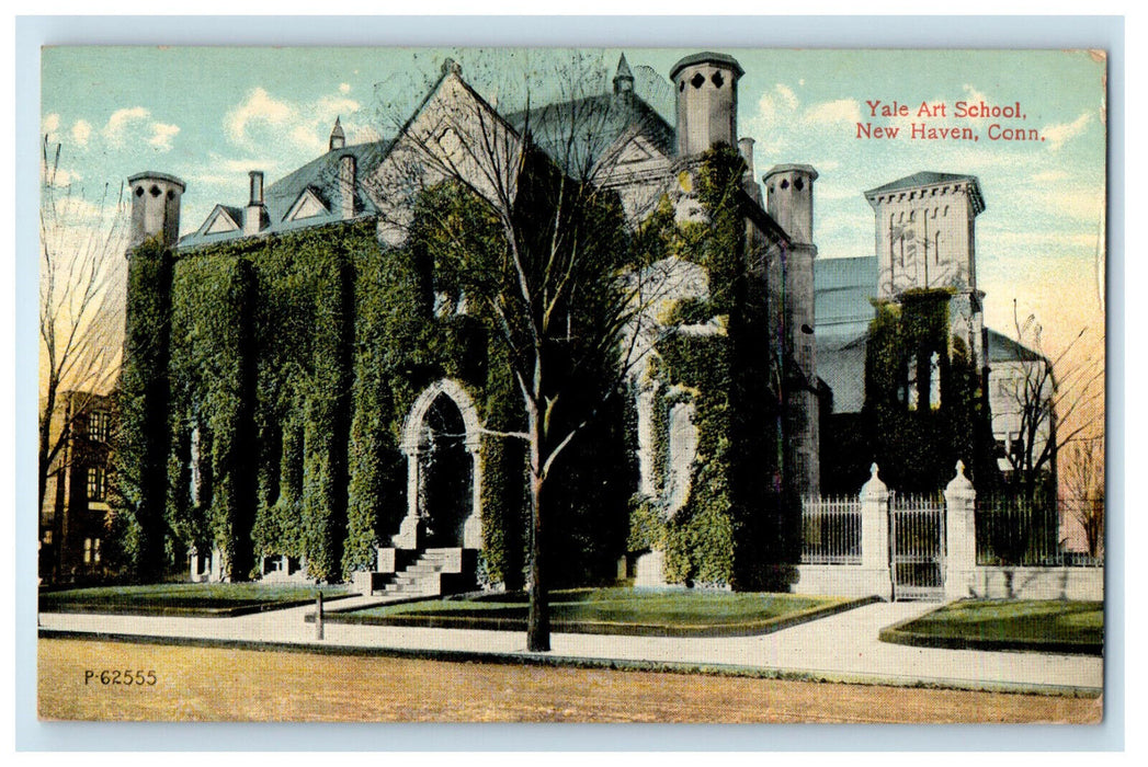 1915 Yale Art School New Haven Connecticut CT Posted Antique Postcard