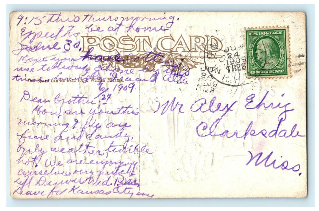 1909 Entrance To Cave Of The Winds William Canon Colorado CO Posted Postcard