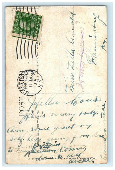1914 Entrance To Midway & Stadium Erie Beach Ontario Canada Postcard
