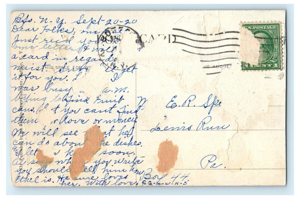 c1910's Entrance To Midway & Stadium Erie Beach Ontario Canada Antique Postcard