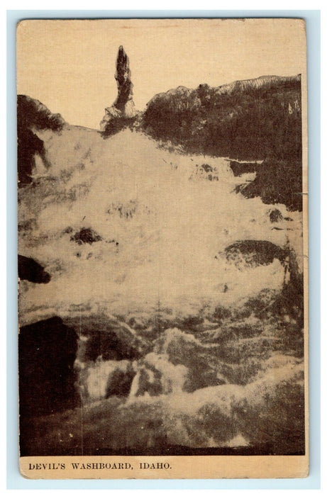 c1930 Devil's Washboard Falls, Gooding County, Idaho, ID. Vintage Postcard
