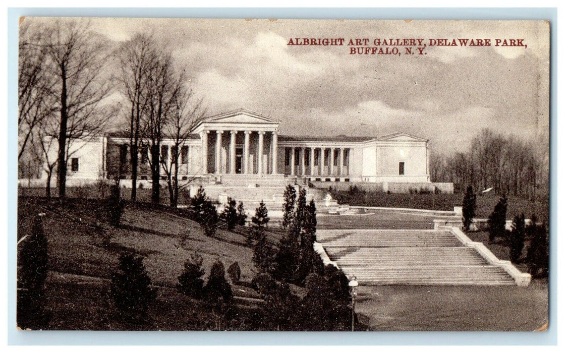 c1905 Albright Art Gallery Delaware Buffalo New York NY Antique Postcard