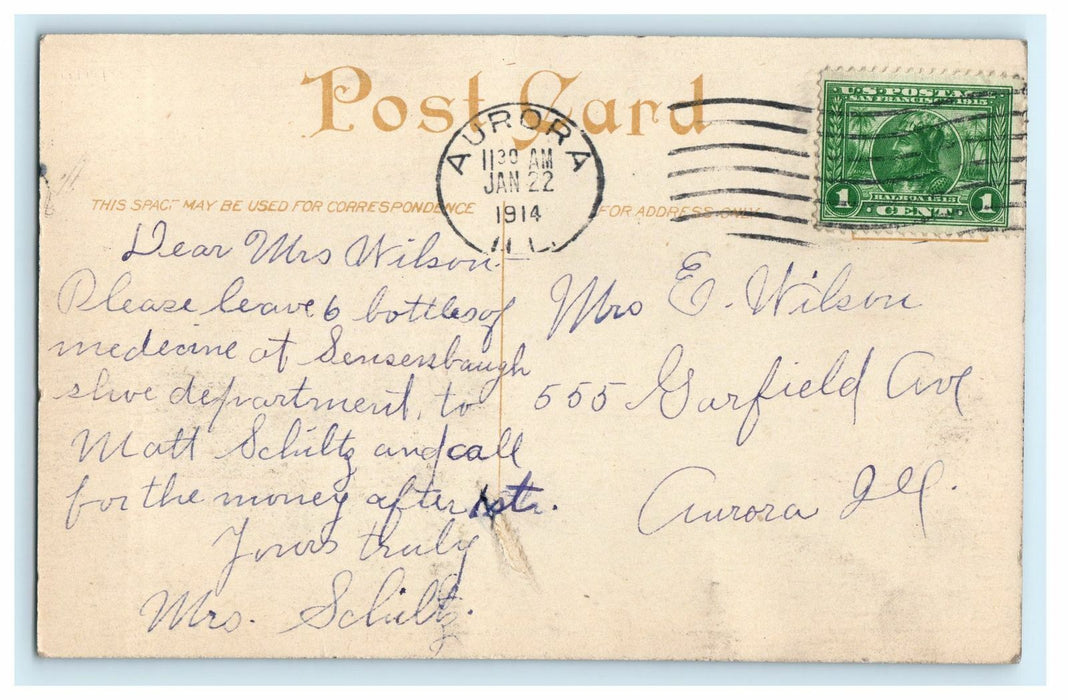 1914 The Administration Building, College of St. Thomas, St. Paul, MN Postcard