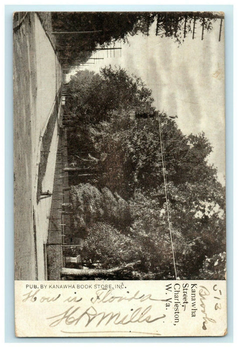 1907 A View from Kanawha County, Charleston, Western Virginia V.A. Postcard