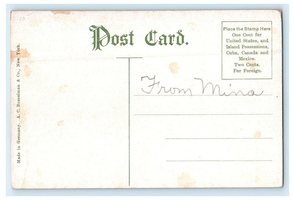 c1910 University Of Medical Department Buffalo New York NY Antique Postcard