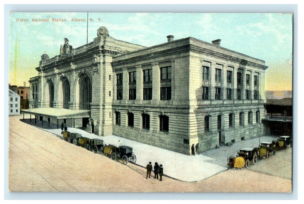 1910 Union Railroad Station, Albany New York NY Antique Posted Postcard