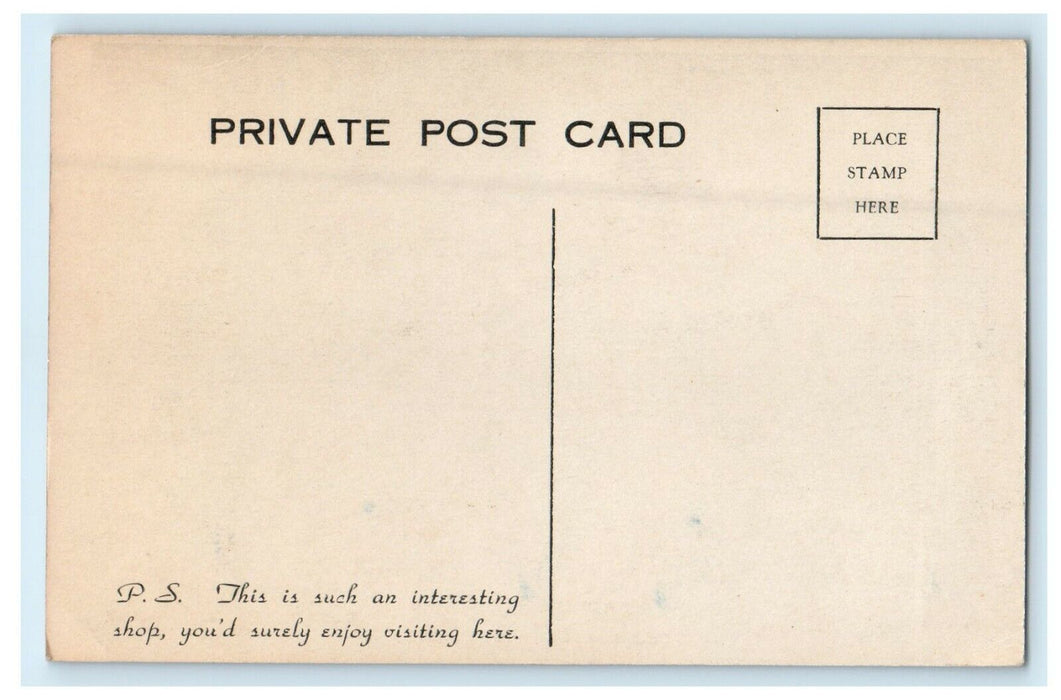 The Sweater Shop Main Street Winter Ridgeway Ontario Canada Postcard