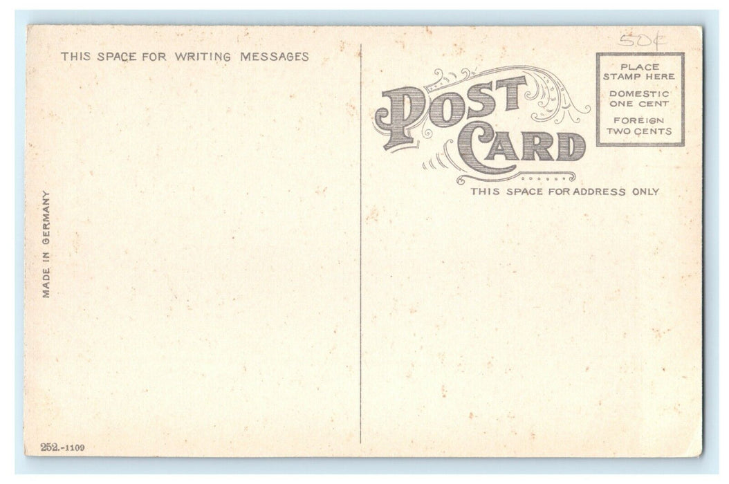 1911 Trees and River Cedarville Bridge, Freeport Illinois IL. Postcard