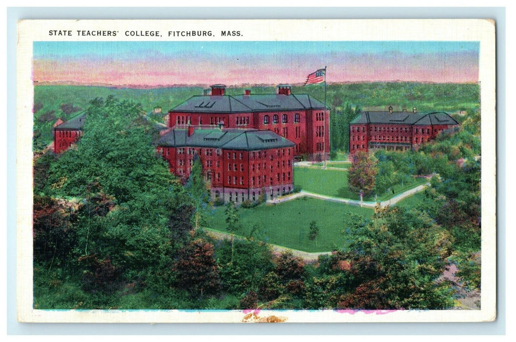 State Teachers College Fitchburg Massachusetts MA Unposted Postcard