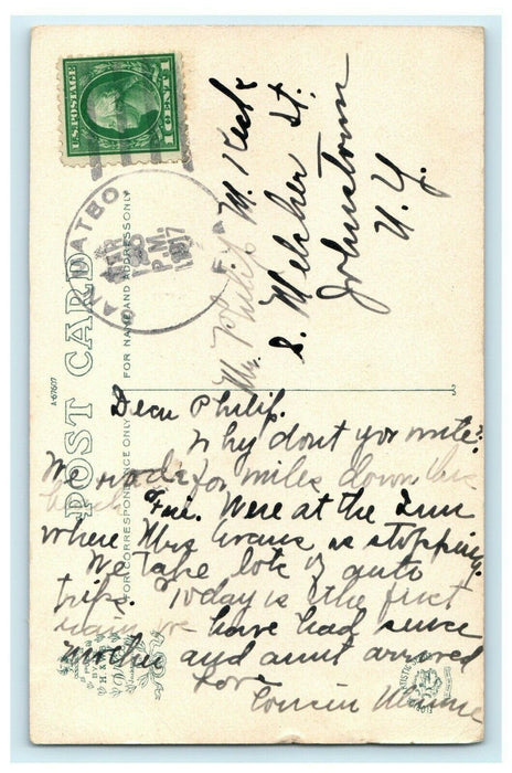 1917 San Mateo, FL, Beach Showing Clarendon Hotel in Florida FL Postcard