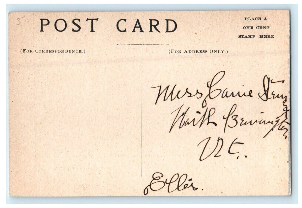 c1910 Union School Building Campus Cambridge New York NY Antique Postcard