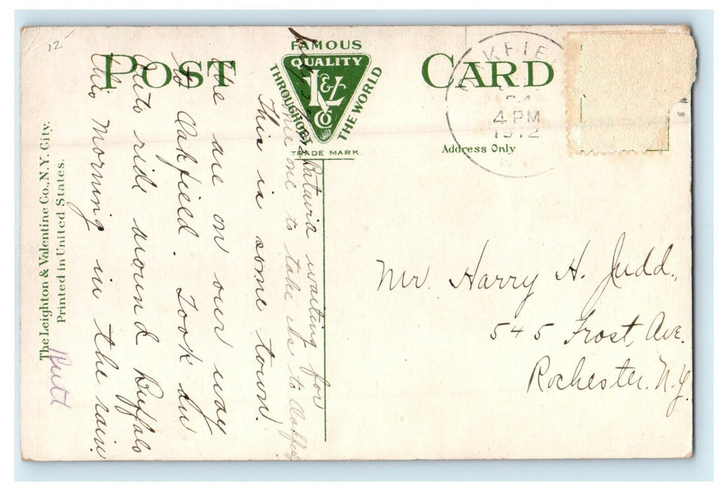 1912 New York State School for the Blind Batavia, New York NY Antique Postcard