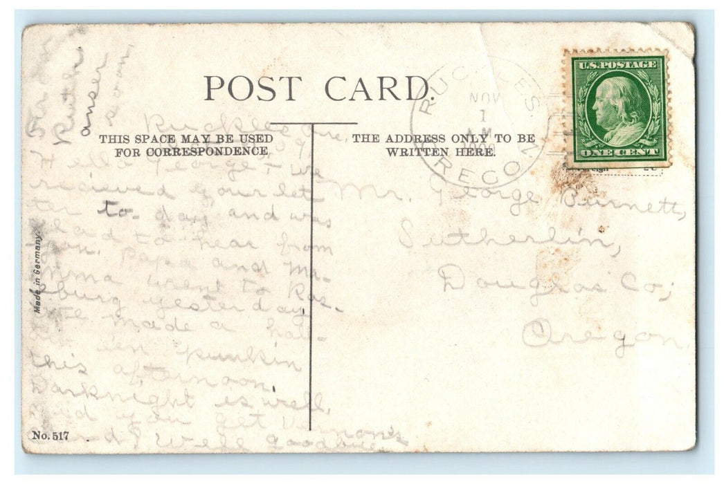 1909 Celilo Falls Of The Columbia River Ruckles Oregon OR Antique Postcard