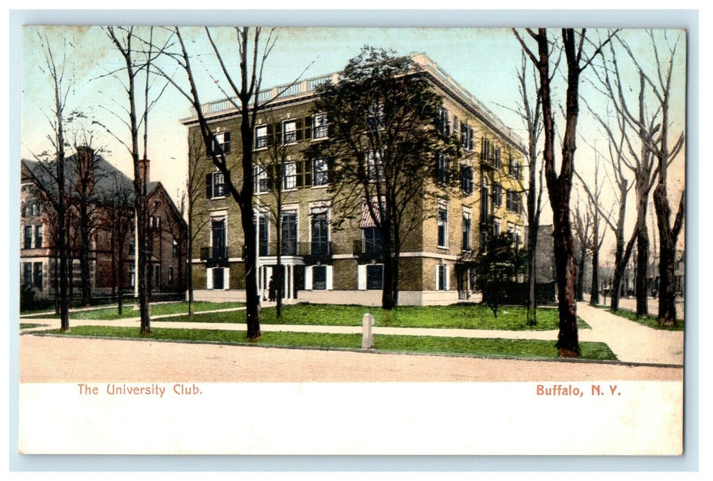 c1905 The University Club Street View Buffalo New York NY Antique Postcard
