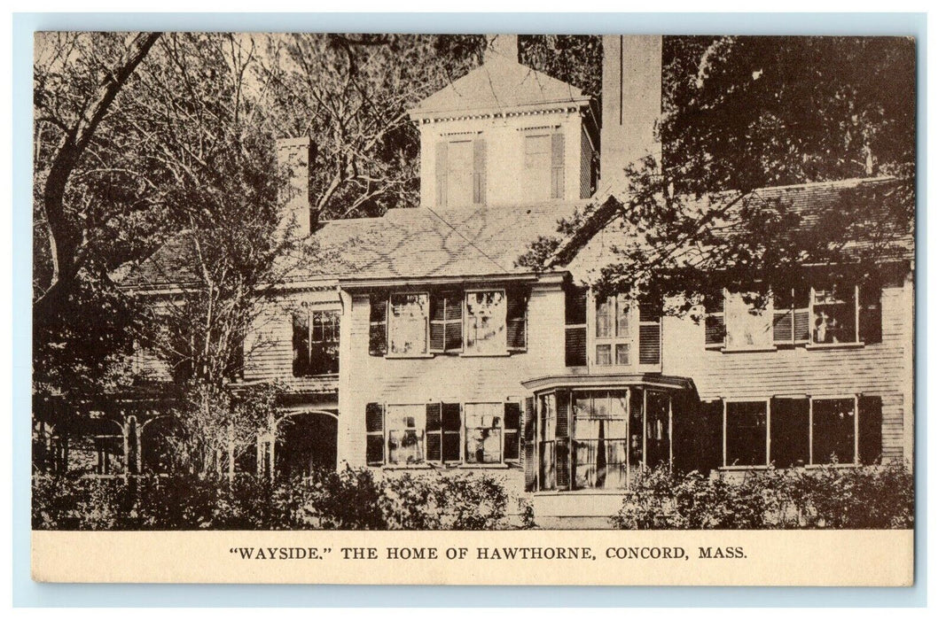 Wayside The Home of Hawthorne Concord Massachusetts MA Unposted Postcard