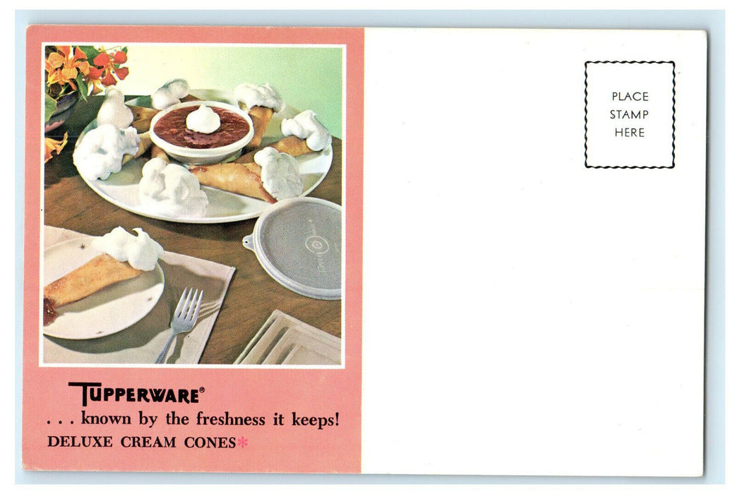 c1940s Girls Gathering, See you at my Tupperware Party! Advertising Postcard