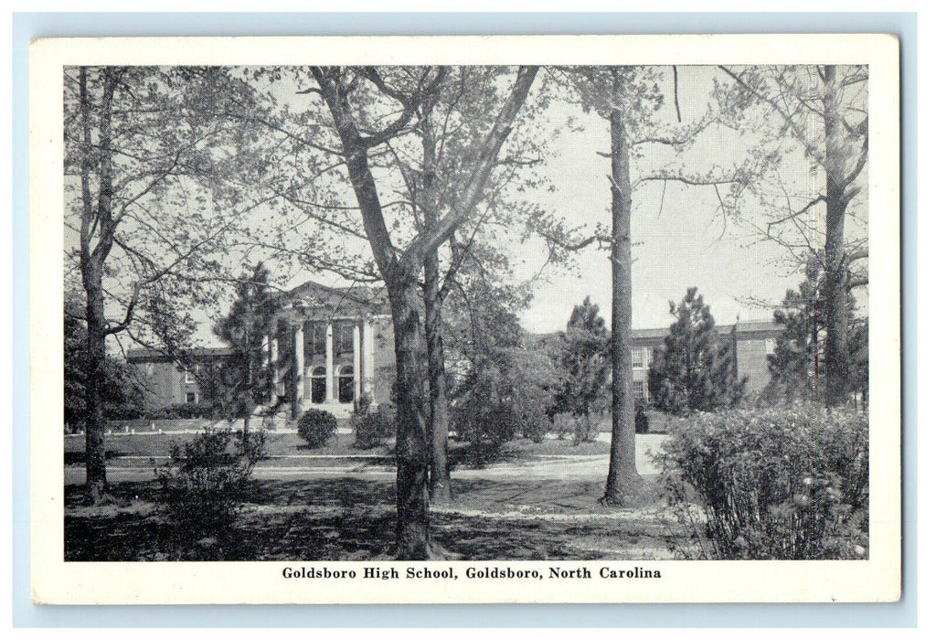 c1940s The Goldsboro High School Goldsboro North Carolina NC Postcard